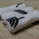Fern Print Baby Muslins - Pack of 3 (60x60cm)