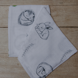 Woodland Animal Print Baby Muslins - Pack of 1 (120x120cm)