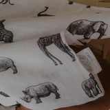 Safari Print Muslin - Pack of 3 (60x60cm)