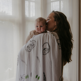 Woodland Animal Print Baby Muslins - Pack of 1 (120x120cm)