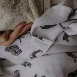 Safari Print Baby Muslins - Pack of 3 (60x60cm)