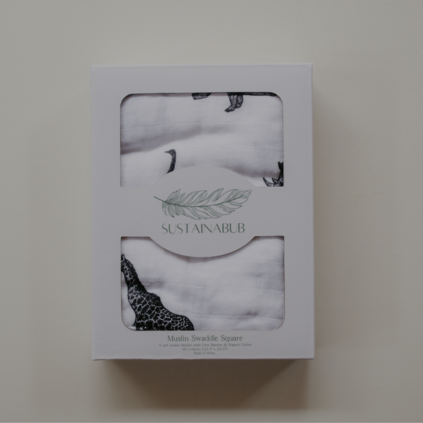 Safari Print Muslin - Pack of 3 (60x60cm)