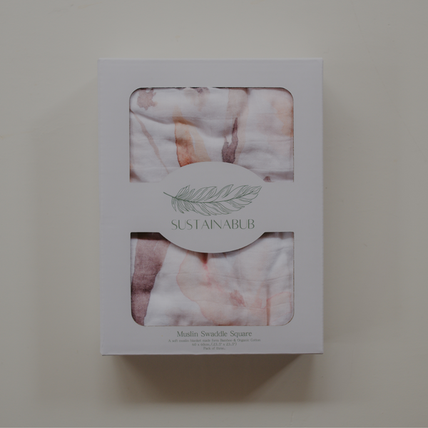 Flower Print Muslin - Pack of Three (60x60cm)