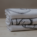 Woodland Animal Print Baby Muslins - Pack of 3 (60x60cm)