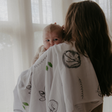 Woodland Animal Print Baby Muslins - Pack of 3 (60x60cm)